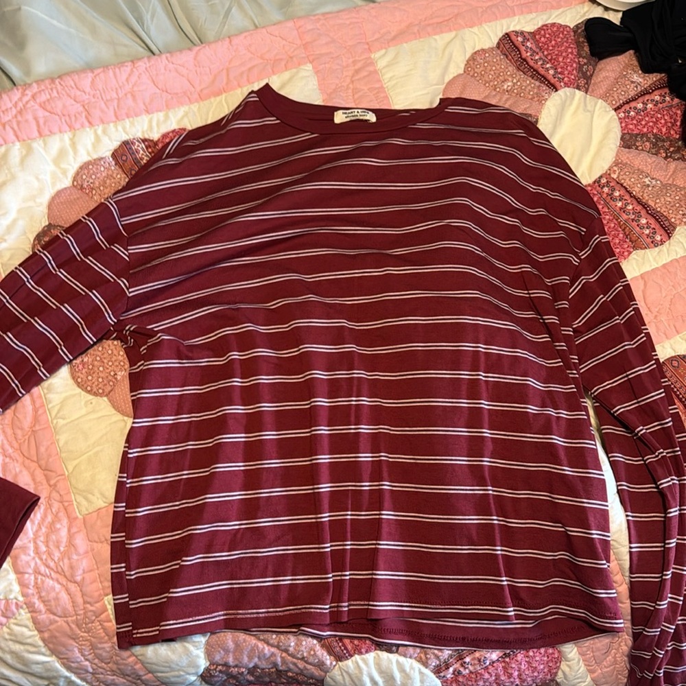 Long sleeve stripped shirt